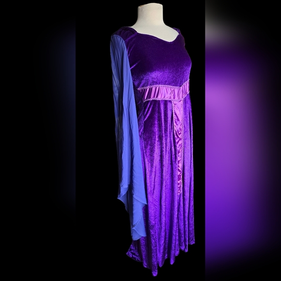 Purple Renaissance Fantasy Halloween Costume Size M/L - Picture 2 of 7